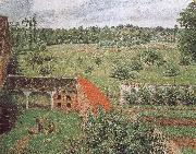 Camille Pissarro scenery out the window oil on canvas